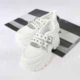 オフィス カジュアル セットアップ 軽量厚底ダブルベルトスニーカー ☆2233 | LibertyDoll | 詳細画像6 