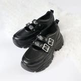 オフィス カジュアル セットアップ 軽量厚底ダブルベルトスニーカー ☆2233 | LibertyDoll | 詳細画像7 