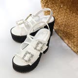 10cmヒール ワンピース 韓国ファッション 厚底ビジューサンダル ☆2245 | LibertyDoll | 詳細画像3 