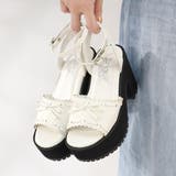 10cmヒール ワンピース 韓国ファッション リボン厚底サンダル ☆2246 | LibertyDoll | 詳細画像4 