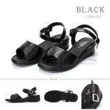 ブラック | 【走れる・楽々】シングルベルトオフィスサンダル ☆3530 | LibertyDoll