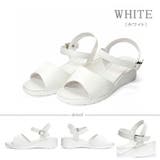 ホワイト | 【走れる・楽々】シングルベルトオフィスサンダル ☆3530 | LibertyDoll