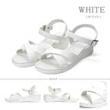 ホワイト | 【走れる・楽々】クロスベルトオフィスサンダル ☆3532 | LibertyDoll