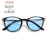 BLACK×Lt.BLUE | 【全7色】 サングラス 伊達メガネ | MERRY PLEASURE