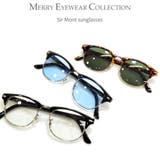 BLACK×Lt.BLUE | サングラス 伊達メガネ メンズ | MERRY PLEASURE