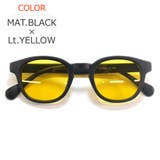 MAT.BLACK×Lt.YELLOW | サングラス 伊達メガネ メンズ | MERRY PLEASURE