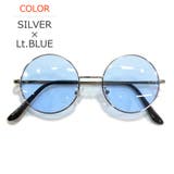 SILVER×Lt.BLUE | サングラス 伊達メガネ メンズ | MERRY PLEASURE