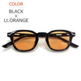 BLACK×Lt.ORANGE | サングラス 伊達メガネ メンズ | MERRY PLEASURE