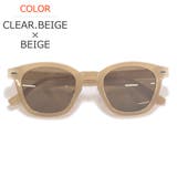 CLEAR.BEIGE×BROWN | サングラス 伊達メガネ メンズ | MERRY PLEASURE