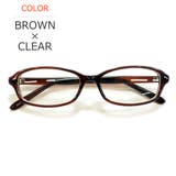 BROWN×CLEAR | サングラス 伊達メガネ メンズ | MERRY PLEASURE