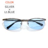 SILVER×Lt.BLUE | サングラス 伊達メガネ メンズ | MERRY PLEASURE