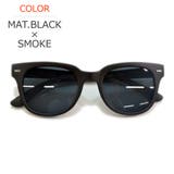 MAT.BLACK×SMOKE | サングラス 伊達メガネ ウェリントン | MERRY PLEASURE