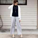 布帛 霜降り素材♪ガウチョパンツ ワイド | MiiDUE | 詳細画像4 