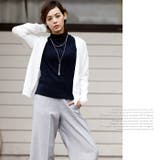 布帛 霜降り素材♪ガウチョパンツ ワイド | MiiDUE | 詳細画像6 