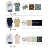 Tシャツレディース半袖ロゴプリントTシャツロングゆった Uネックトップス | MiiDUE | 詳細画像2