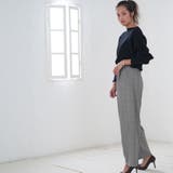 グレンチェック ワイドパンツ レディース | MiiDUE | 詳細画像14 