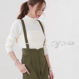 モックネック リブニット ハイネック ニット セーター レディース トップス | MiiDUE | 詳細画像17