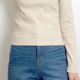 アシンメトリー トップス アシンメトリーリブニット | MiiDUE | 詳細画像10 