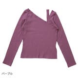 アシンメトリー トップス アシンメトリーリブニット | MiiDUE | 詳細画像4 