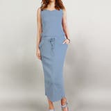 スモークブルー | マキシワンピース マキシ丈ワンピ ロングワンピース | MiiDUE