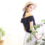 オフショルダー トップス オフショル | MiiDUE | 詳細画像5