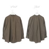 バンドカラーシャツ 長袖シャツ 白シャツ | MiiDUE | 詳細画像13 