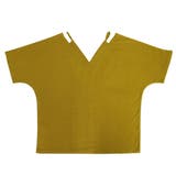 Tシャツ レディース 半袖 無地 白 黒 シンプル Ｖネック トップス | MiiDUE | 詳細画像13 