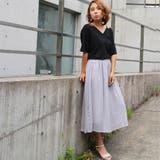 Tシャツ レディース 半袖 無地 白 黒 シンプル Ｖネック トップス | MiiDUE | 詳細画像8 