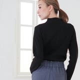 モックネック リブニット ハイネック ニット セーター レディース トップス | MiiDUE | 詳細画像12