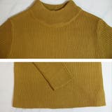 モックネック リブニット ハイネック ニット セーター レディース トップス | MiiDUE | 詳細画像7