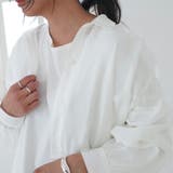 シャツワンピース ロング シャツブラウス 白 長袖 春 夏 マキシ レディース | MiiDUE | 詳細画像12