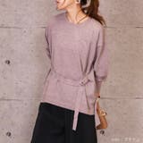 フロントベルトニット ゆるニット ニット | MiiDUE | 詳細画像4 