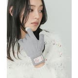 グレー | 裏起毛スマホタッチ手袋 スマホタッチ対応 無地 | mili an deni