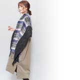 ケーブルニット切り替えマフラー 大判 マフラー | mili an deni | 詳細画像15 