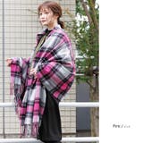 ピンク | ストール チェック柄 大判 | mili an deni