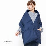 ネイビー | 中綿変形ストール ファイバーダウン ベスト | mili an deni