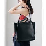 ブラック | ポーチ付きフェイクレザートートバッグ ハンドバッグ ポーチセット | mili an deni