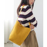 マスタード | フェイクスウェードショルダーバッグ トートバッグ ショルダーバッグ | mili an deni