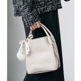 グレージュ | エレファントポーチ付き2WAYフェイクレザーバッグ ショルダーバッグ ハンドバッ… | mili an deni