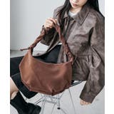 ブラウン | 2WAYシャーリングバッグ ハンドバッグ ショルダーバッグ | mili an deni