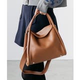 ブラウン | スクウェアフラップフェイクレザーバッグ ショルダーバッグ ハンドバッグ | mili an deni