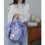 パープル | 3WAYビニールロープトートバッグ レディース ハンドバッグ | mili an deni