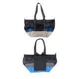 ブラック×ブルー | トートバッグ レディース メッシュバッグ | mili an deni