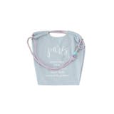 サックス | 3WAYロープハンドルトートバッグ ロゴプリント レディース | mili an deni