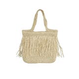 ベージュ | バッグ レディース フリンジジュートトートバッグ | mili an deni