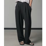 ブラック | レディース カットジョーゼットタックパンツ チュールドット | mili an deni