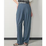 チャコール | レディース カットジョーゼットタックパンツ チュールドット | mili an deni