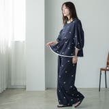 花柄刺繍 イージーパンツ レディース | mili an deni | 詳細画像14 