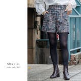 ミックス | ミックスツィードショートパンツ ハイウェスト M | mili an deni