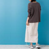 サイドドロストカーゴスカート シャーリング ロング丈 | mili an deni | 詳細画像9 